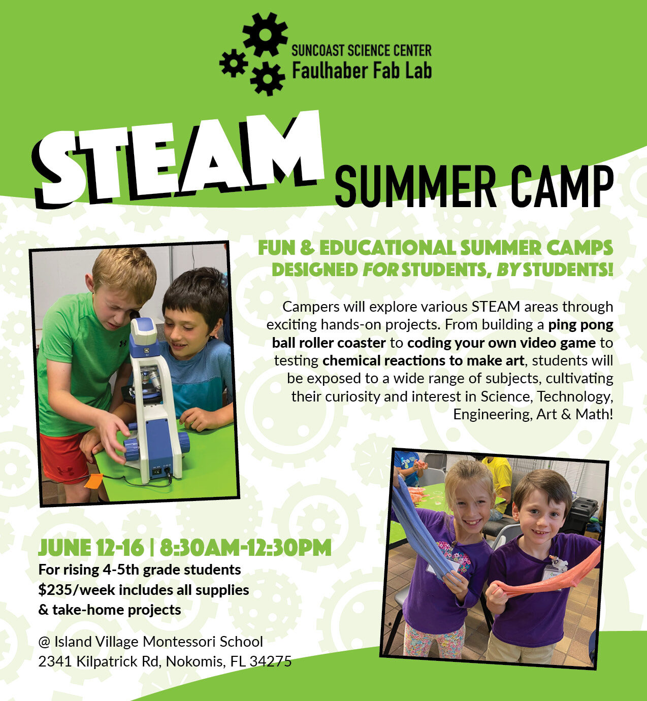 Suncoast Science Center – IVMS Camp